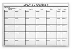 月予定表・横型ホワイトボード / LB2-340-K007